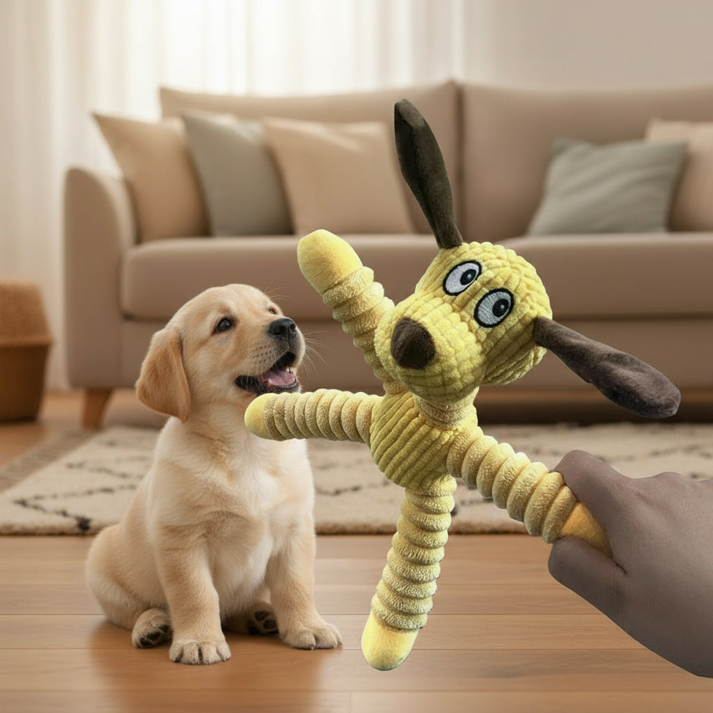 Indestructible Dog Chew Toy - Durable Pet Toy for Dogs & Cats, Interactive Puzzle Toy to Relieve Boredom,