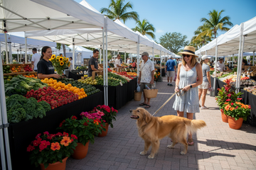 🥕 Leashes & Local Produce: Florida Farmers Markets With Pets (Done Right)
