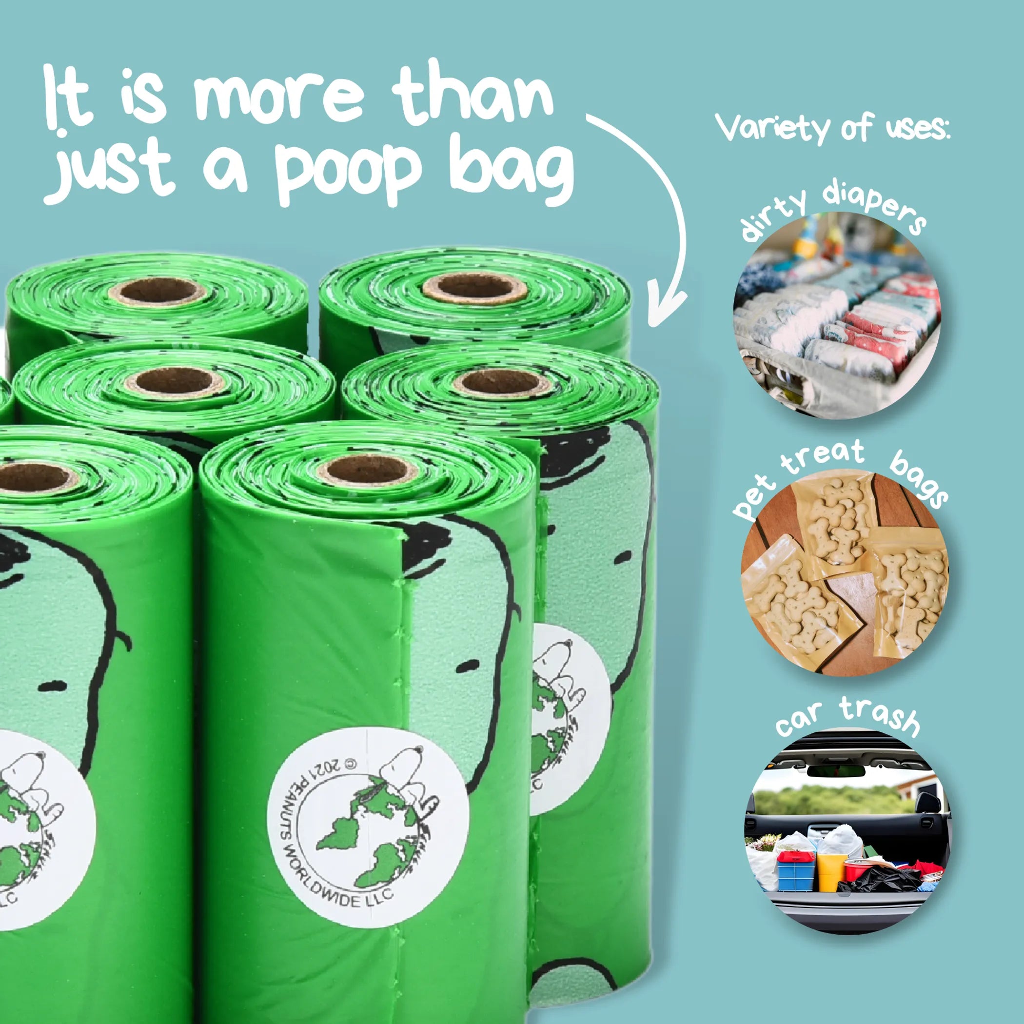 USDA Biobased Peanuts Orange Scented Leash Rolls