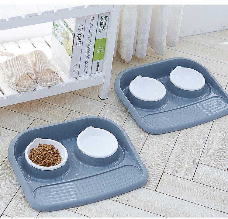 Eco-Friendly Dual-Purpose Pet Bowl - Non-Slip, Anti-Knock Design For