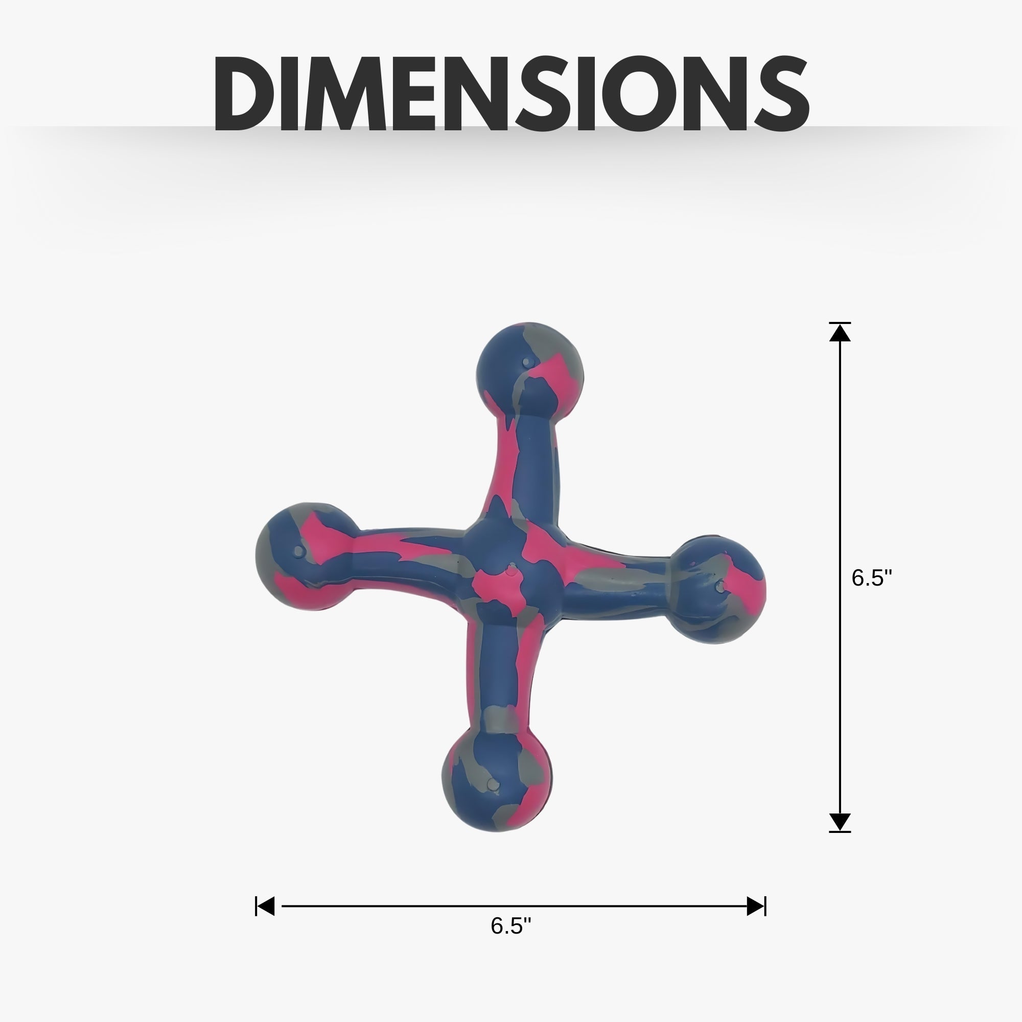 Natural Rubber Jack Dog Toy – Durable, Non-Toxic Chew Toy for Engaging Play and Enhanced Agility