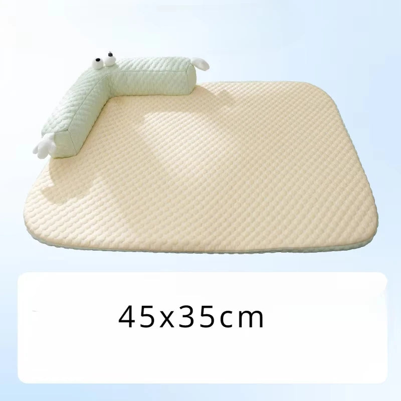 Cotton Dog Bed For All Seasons Removable And Washable Small Medium-sized Dog Sleeping Mat Thick Cushion For Autumn And Winter