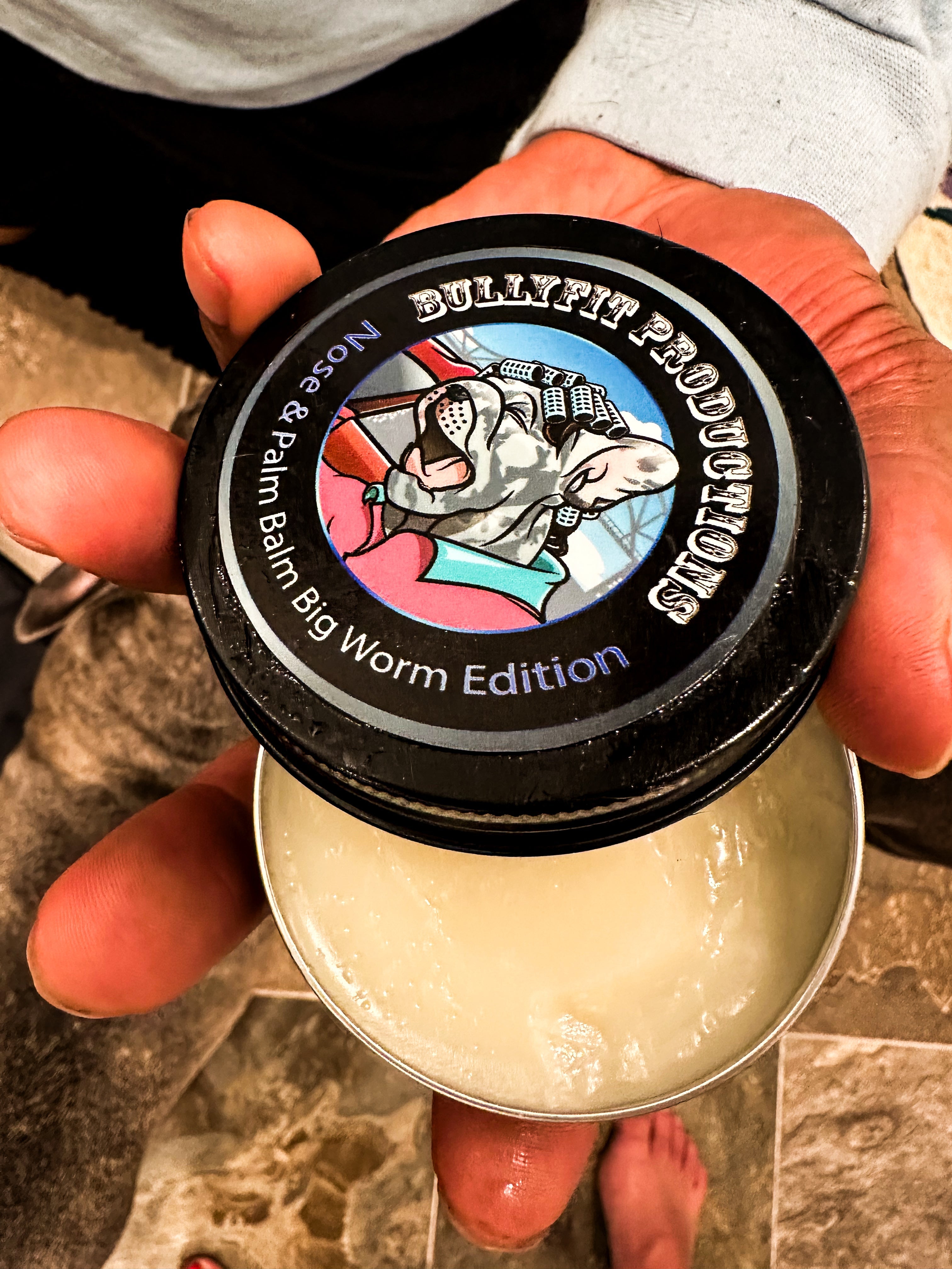 BullyFIT Soothing Nose & Paw Balm Big Worm Edition 2oz | Organic Dog Balm for Dry Skin | Pet Grooming | Vegan Friendly | Cruelty Friendly|Vet Approved| Handcrafted| Holistic