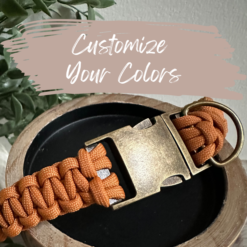 Pawsh Pup Co Cobra Braid Handmade Dog Collar - Customize Your Color