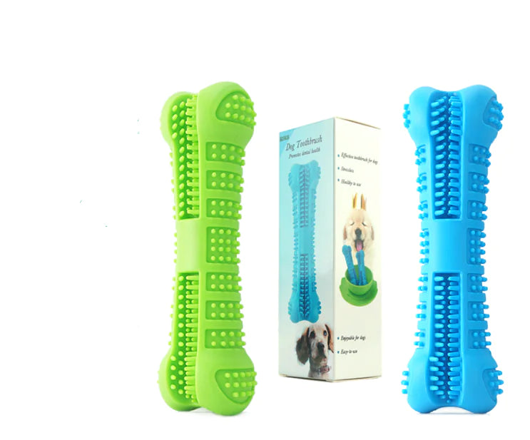 Dog Chew Sticks and Eco-Friendly Silicone Toothbrush