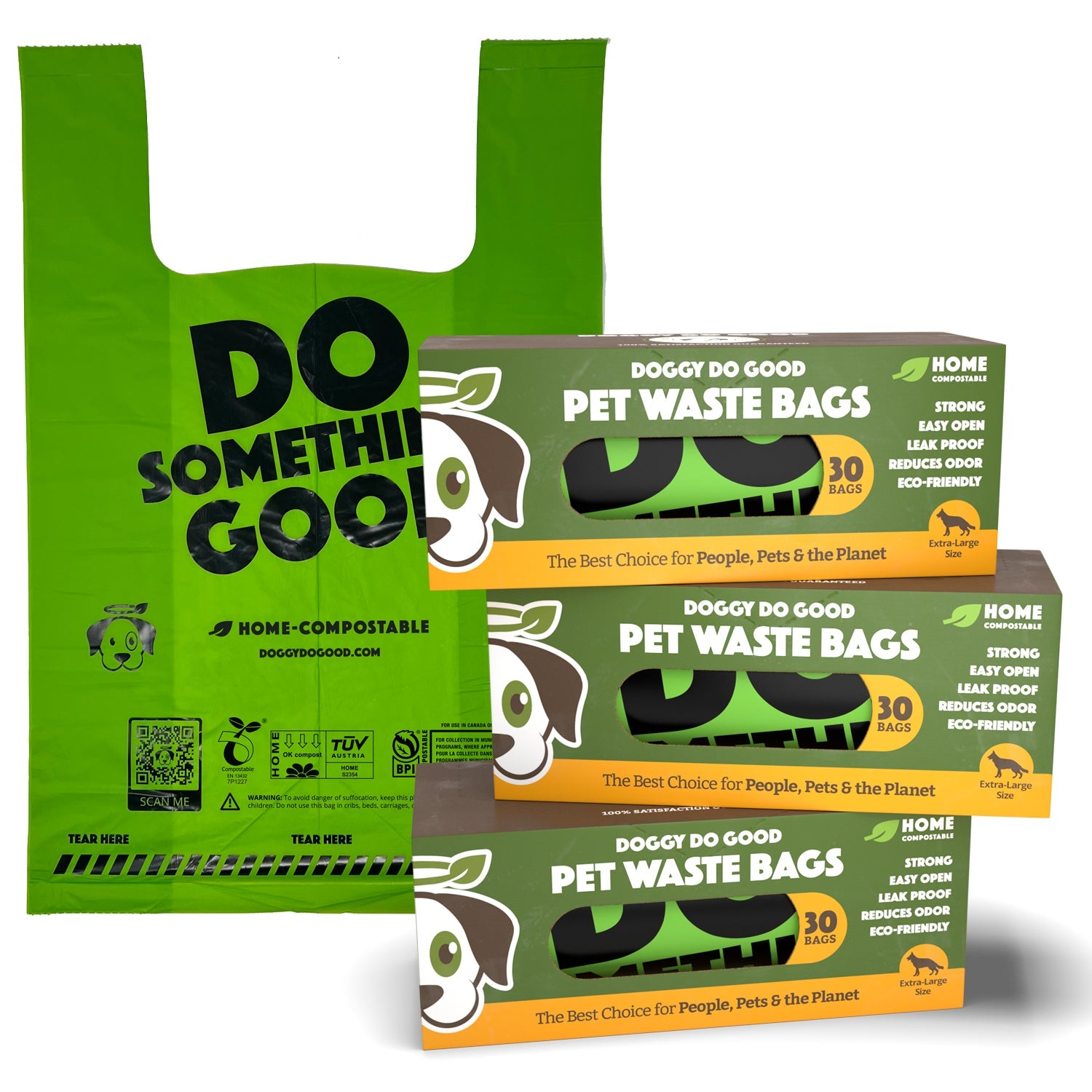 Single Roll - 90 XL Bags w/ Handles