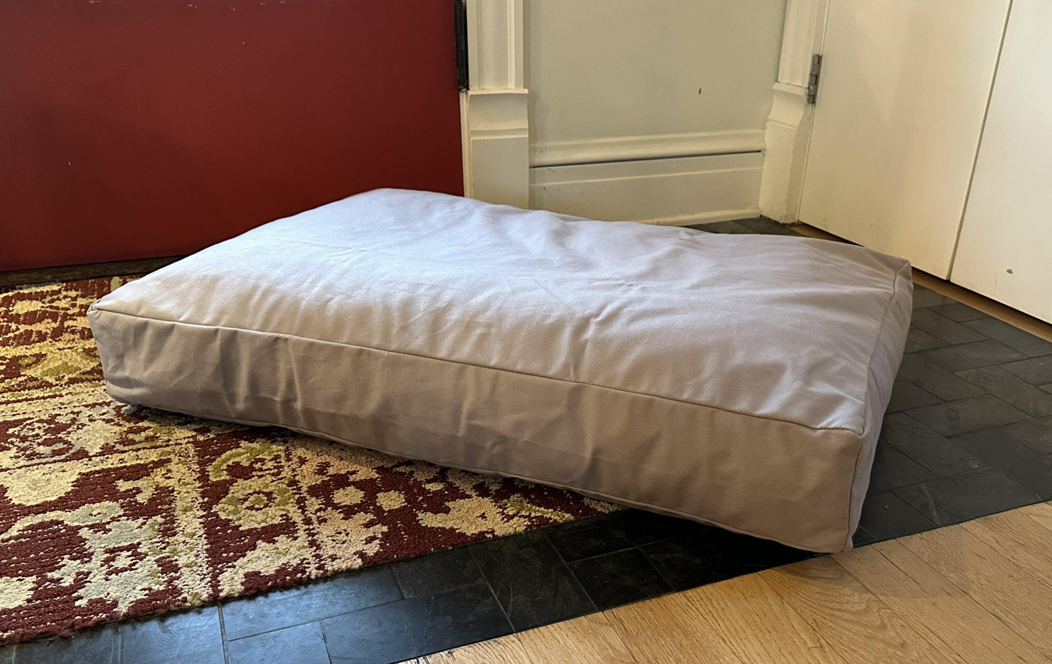 Bean Products Cotton Duck Canvas Dog Bed - Lightweight CertiPUR Foam Fill