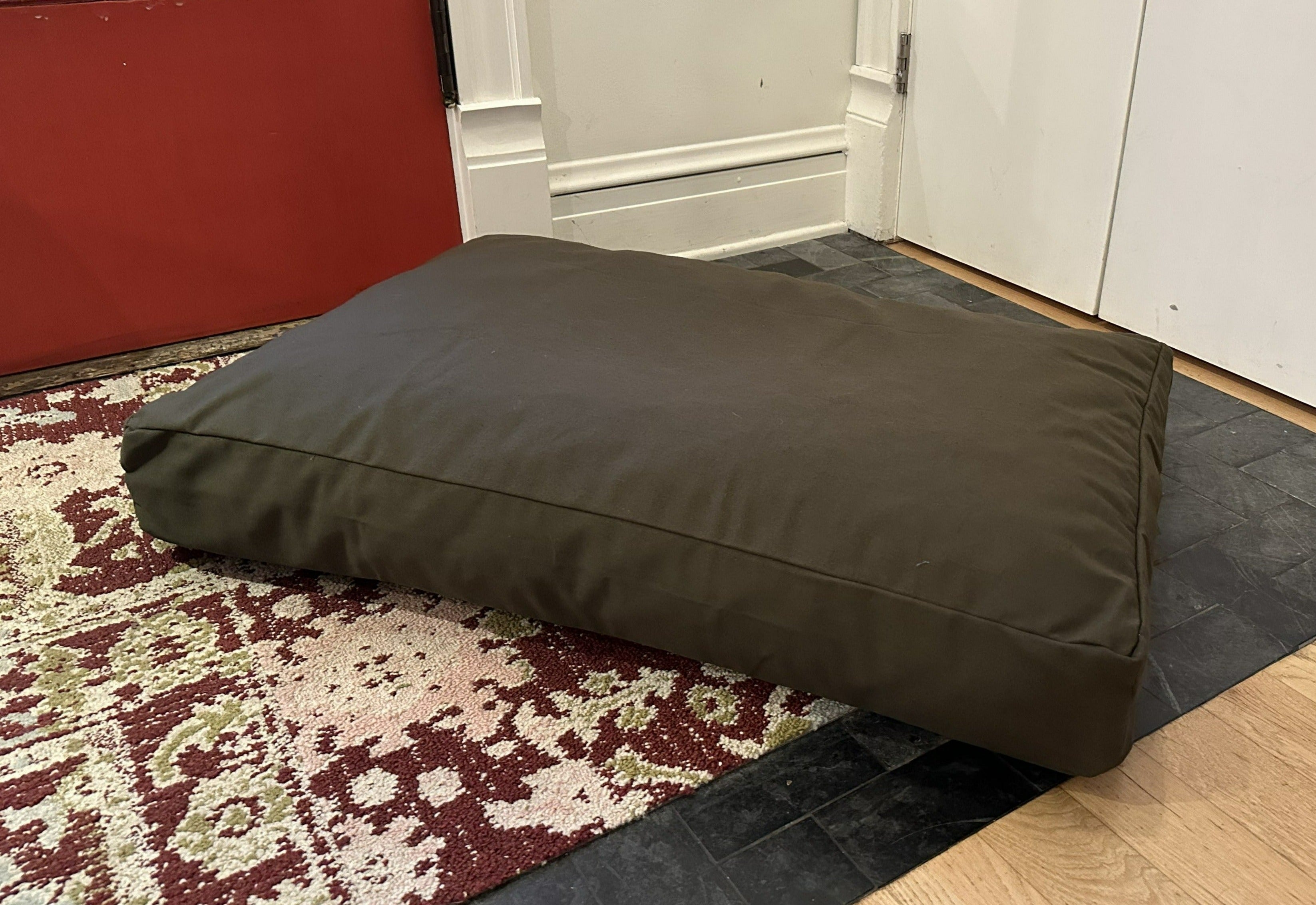 Bean Products Cotton Duck Canvas Dog Bed - Lightweight CertiPUR Foam Fill