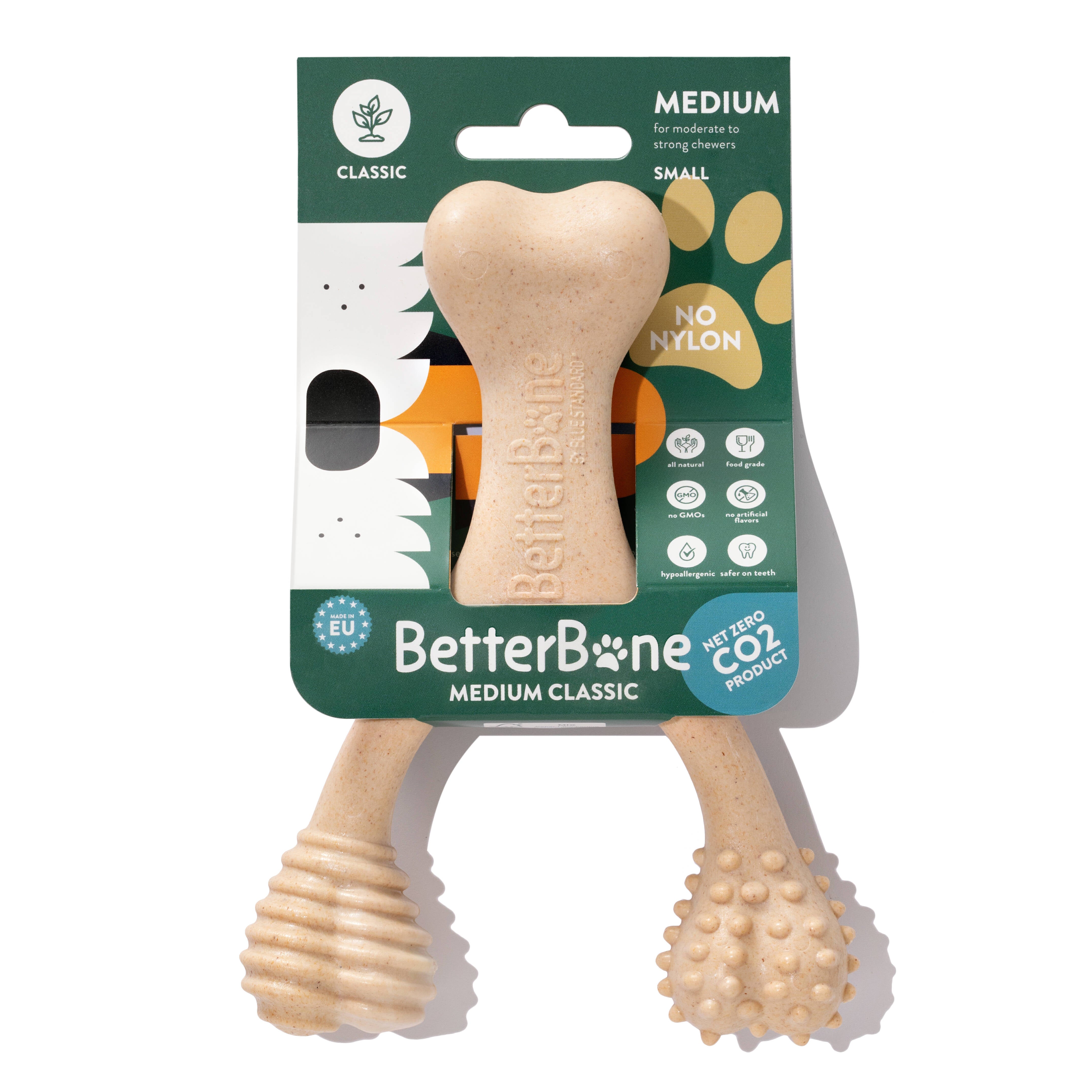 BetterBone MEDIUM Durability CHEW TOY: Perfect Chew for Everyday Chewers | Natural Ingredients, Eco-Friendly, Non-Toxic