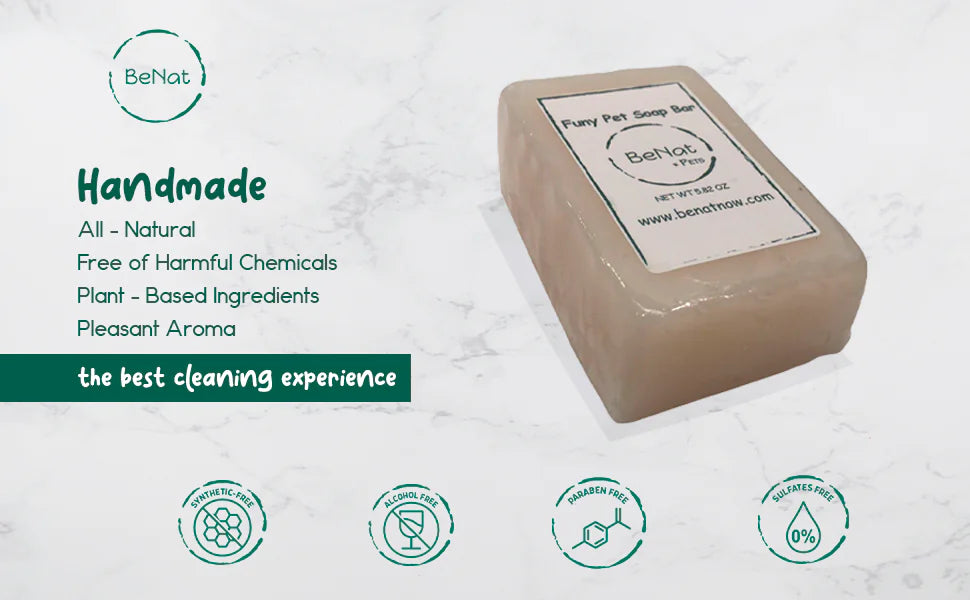 BeNat  All-Natural Pet Shampoo Bar. Oat. 5.8 oz. Eco Friendly