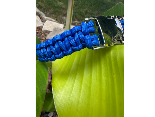 Pawsh Pup Co Cobra Braid in Royal Blue - Handmade Dog Collar