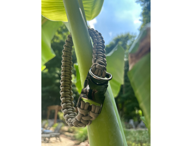 Pawsh Pup Co Cobra Braid in Tan - Handmade Dog Collar