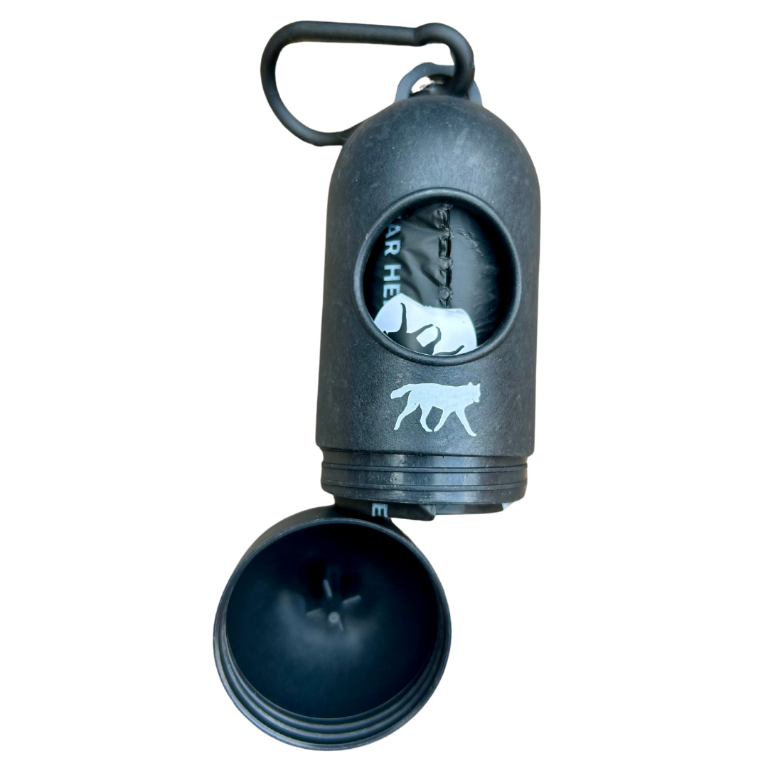 romng bamboo poop bag dispenser + compostable roll