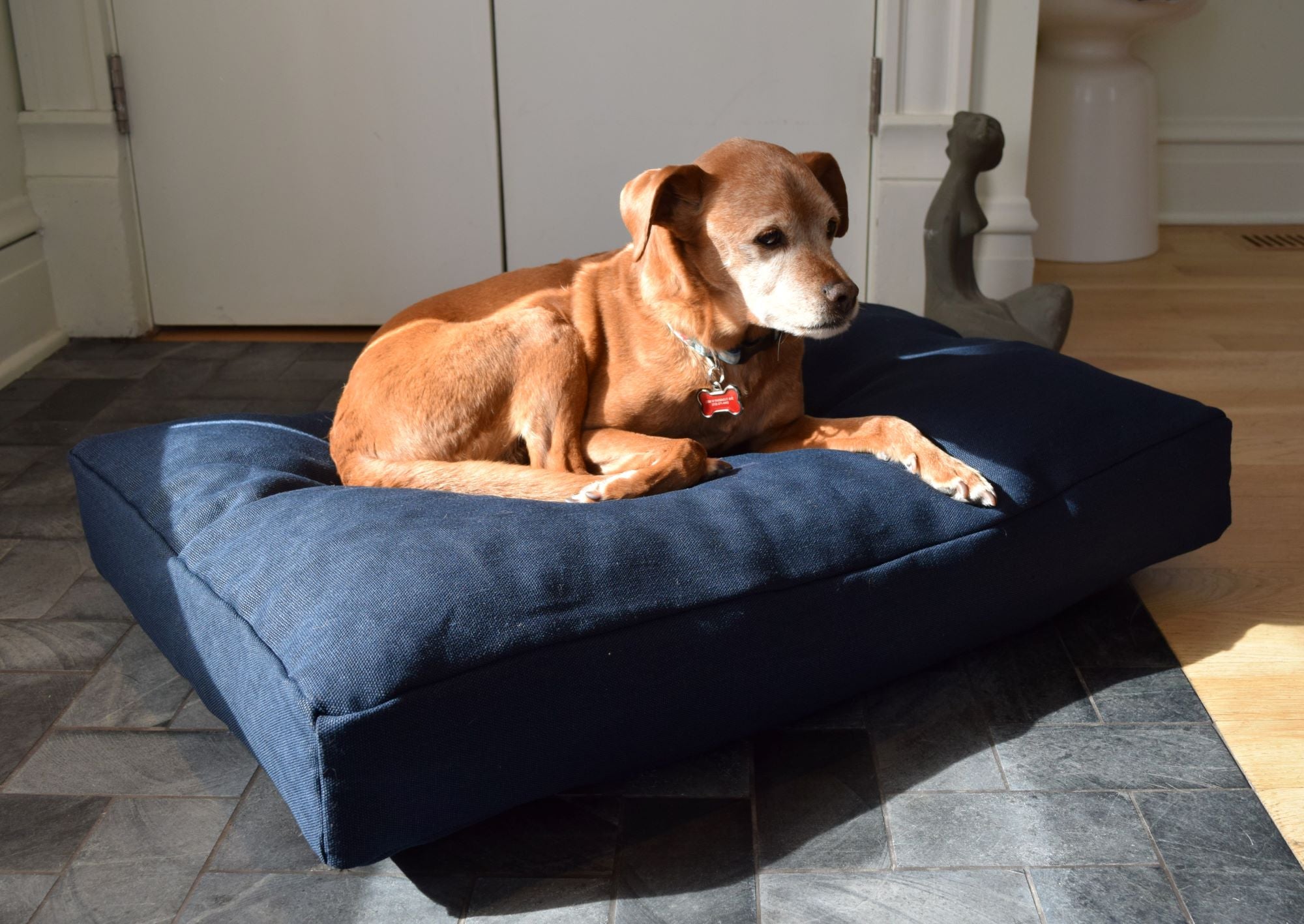Bean Products Premium Hemp Dog Bed - Lightweight CertiPUR Foam Fill