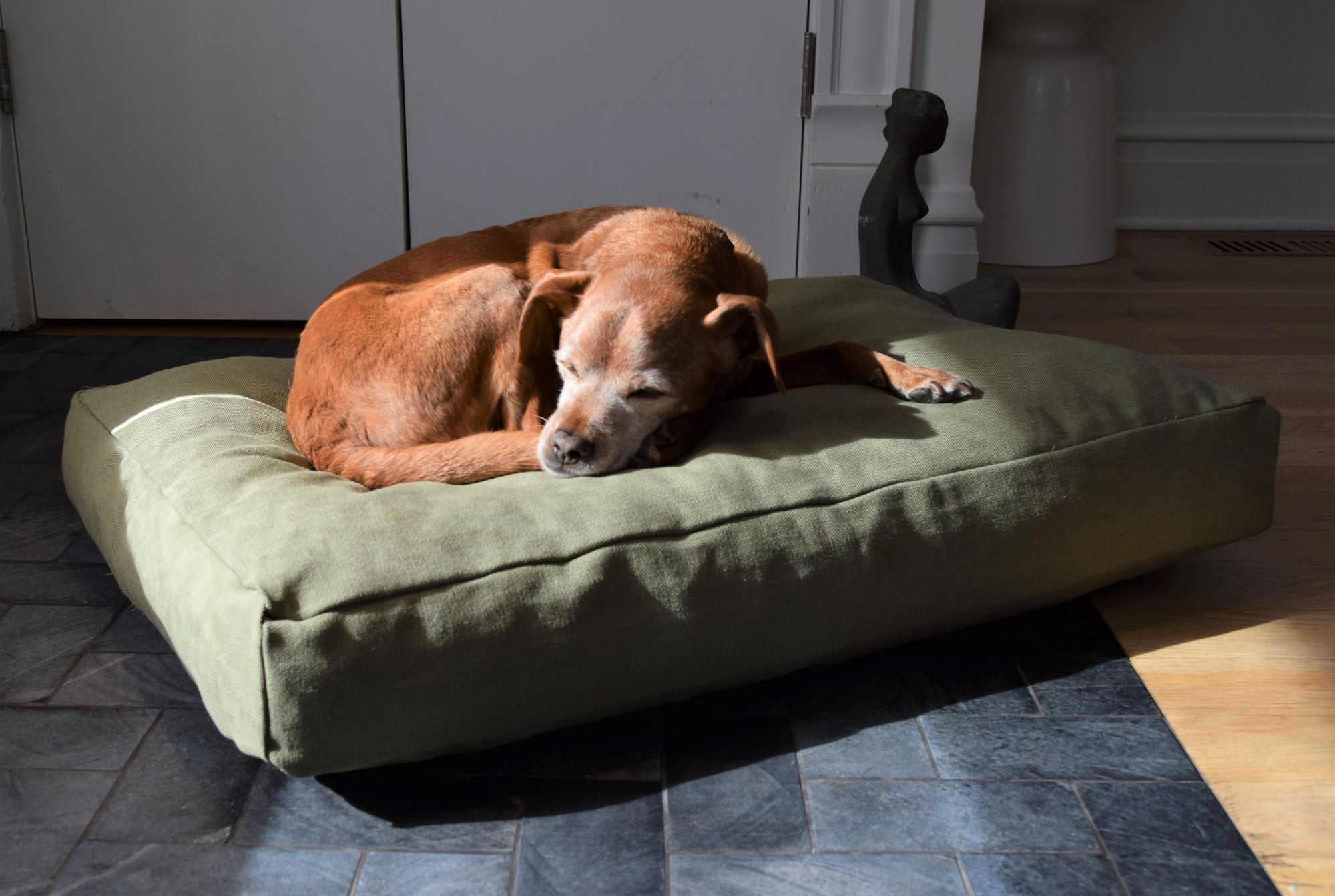 Bean Products Premium Hemp Dog Bed - Lightweight CertiPUR Foam Fill