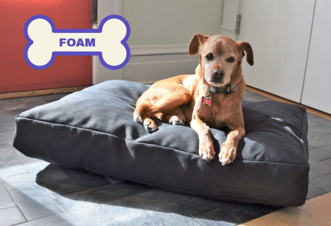 Bean Products Premium Hemp Dog Bed - Lightweight CertiPUR Foam Fill