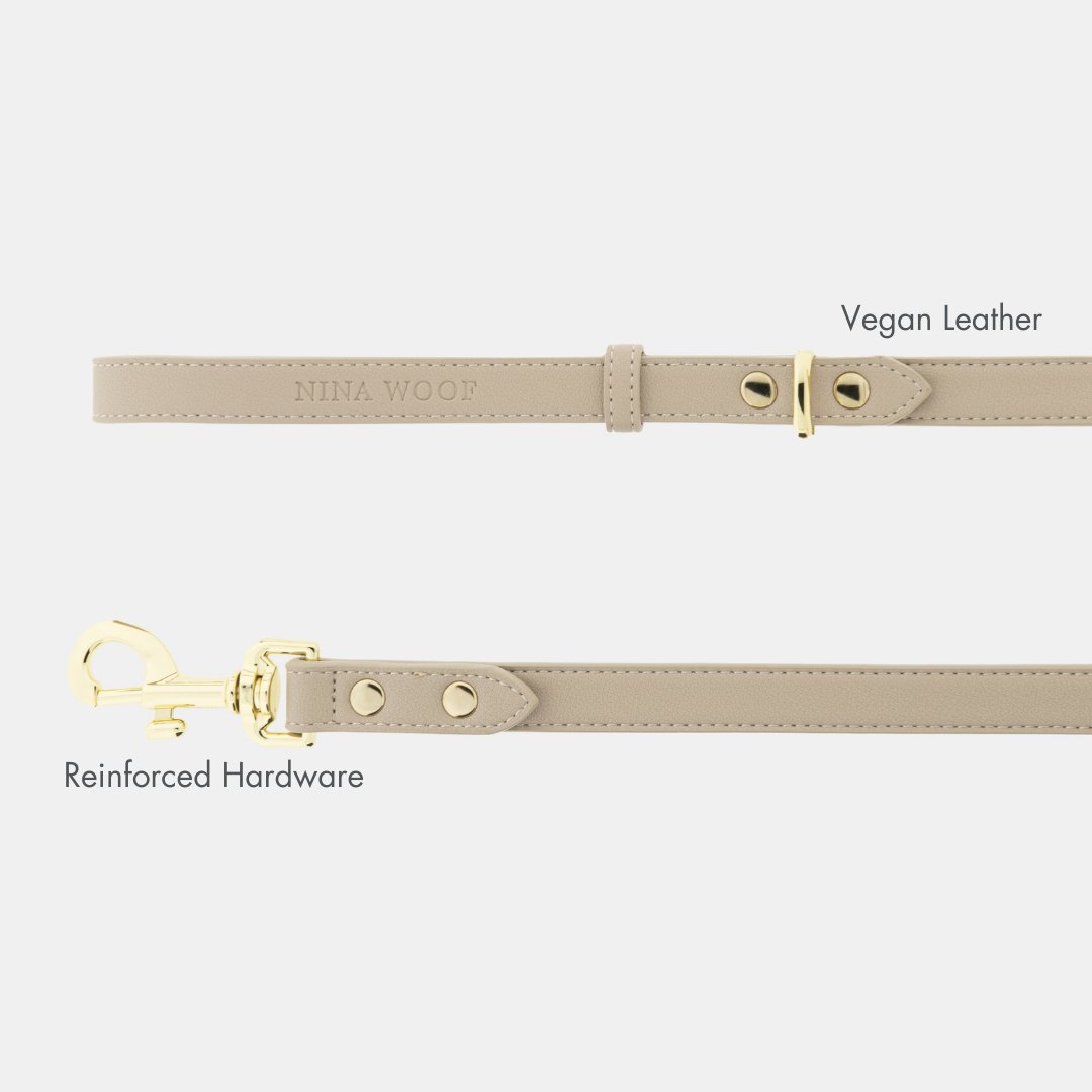Nina Woof Leash 4ft - Vegan Leather - Cupertino
