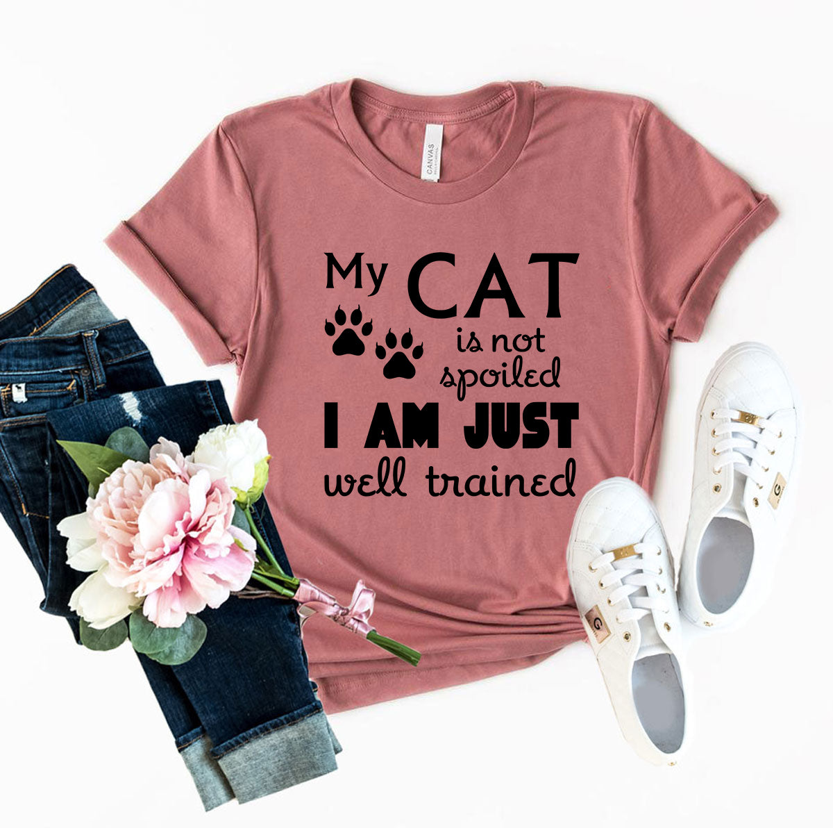 Cat lovers T-Shirt,  Is Not Spoiled Shirt