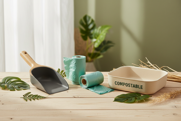 doggy poop bags,trays, scoops,eco friendly ,