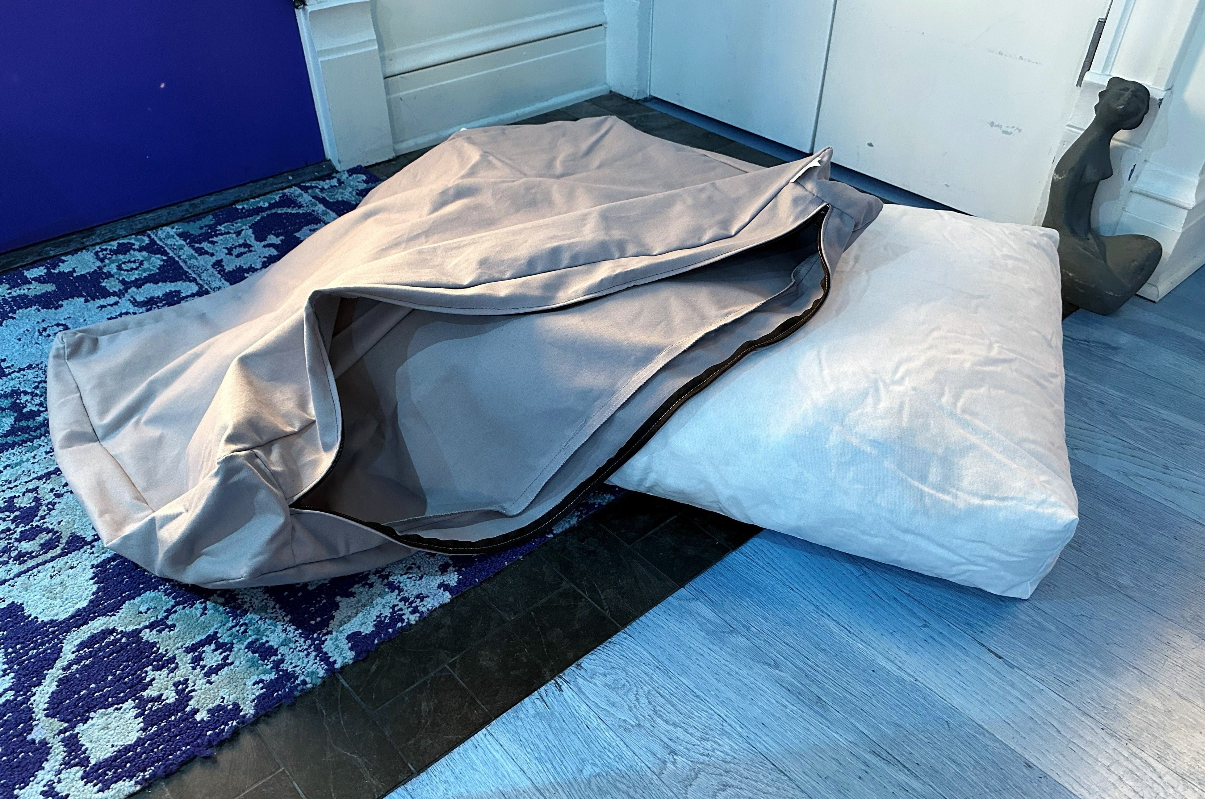 Bean Products Cotton Duck Canvas Dog Bed - Lightweight CertiPUR Foam Fill