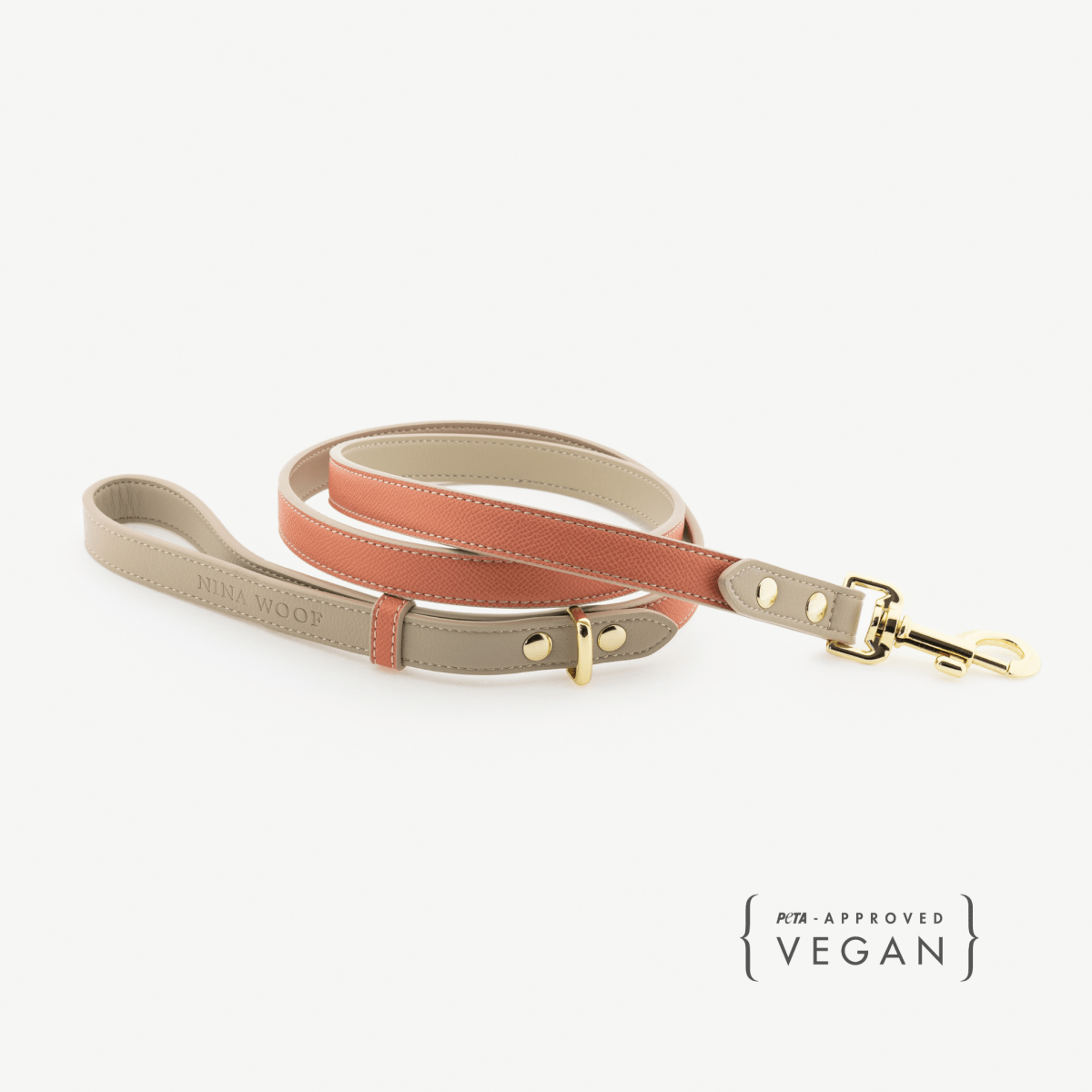 Nina Woof Leash 4ft - Vegan Leather