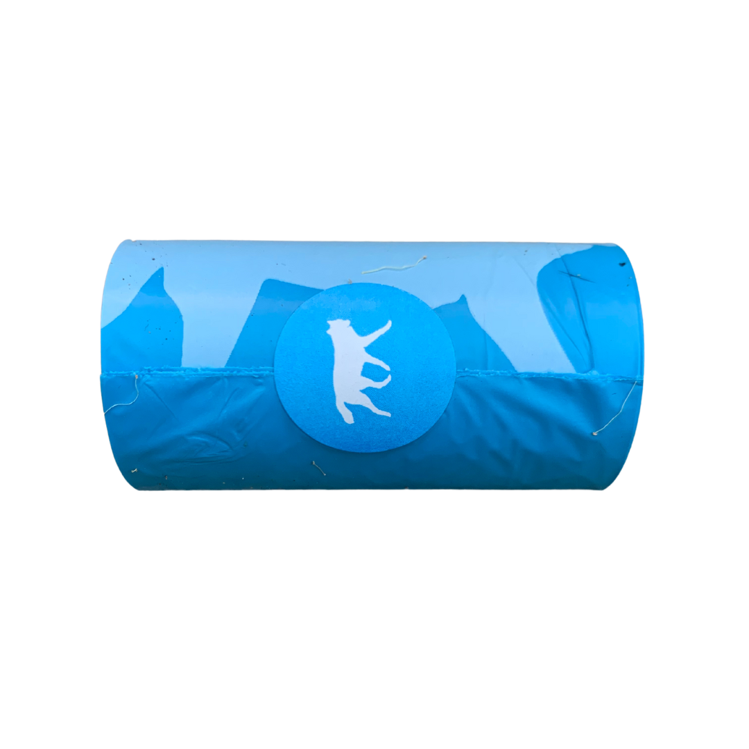 romng bio-based dog poop bags + bamboo dispenser