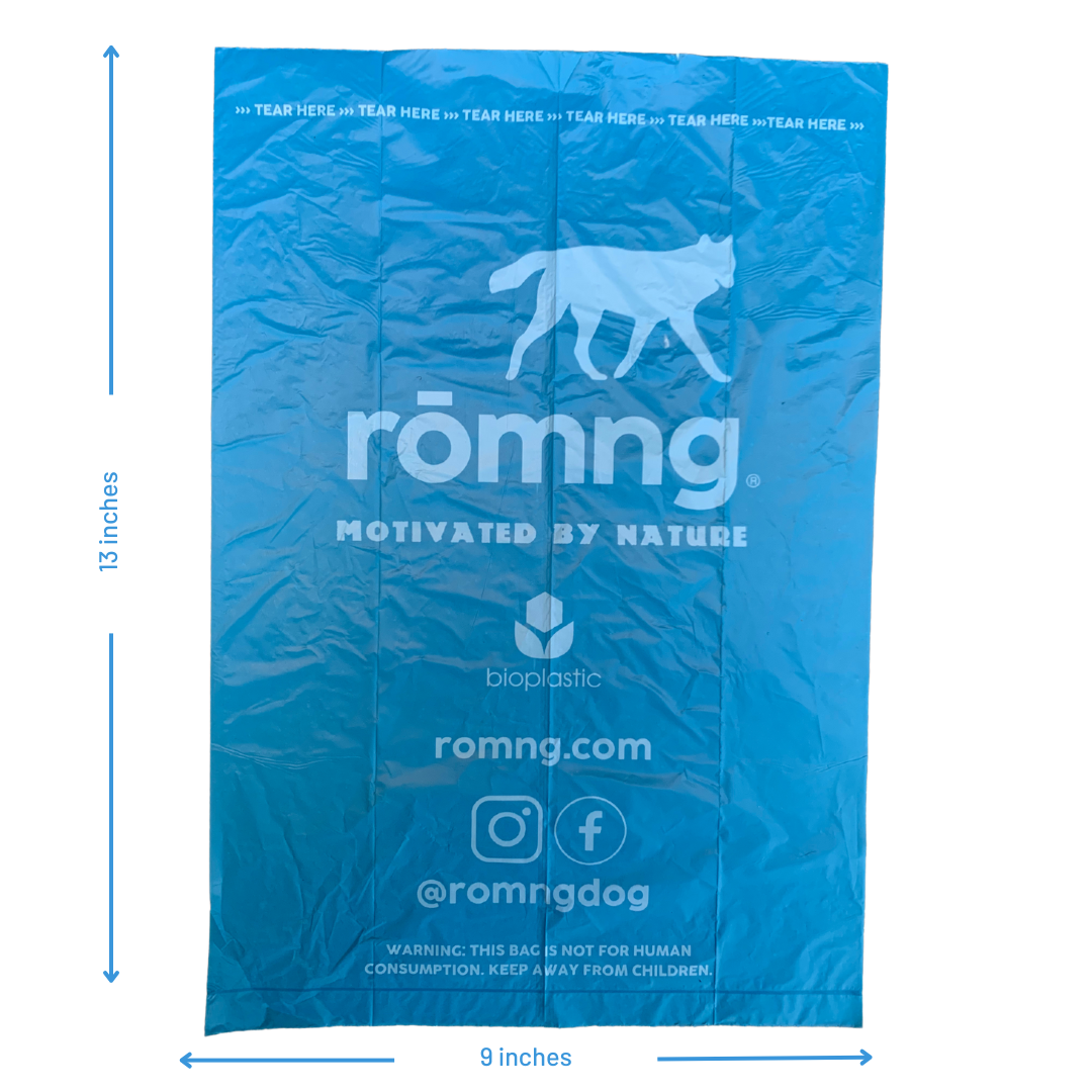 romng bio-based dog poop bags