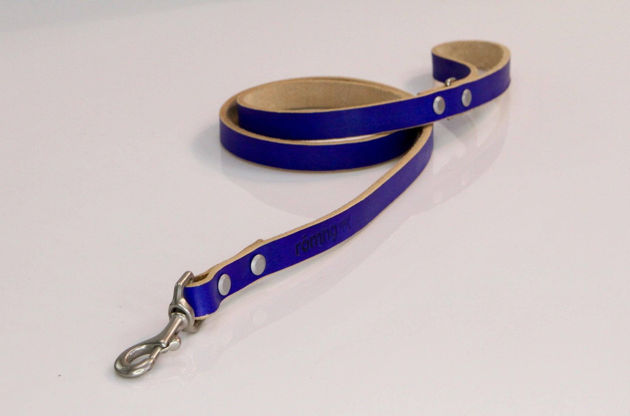 romng handmade Veg- leather dog leash