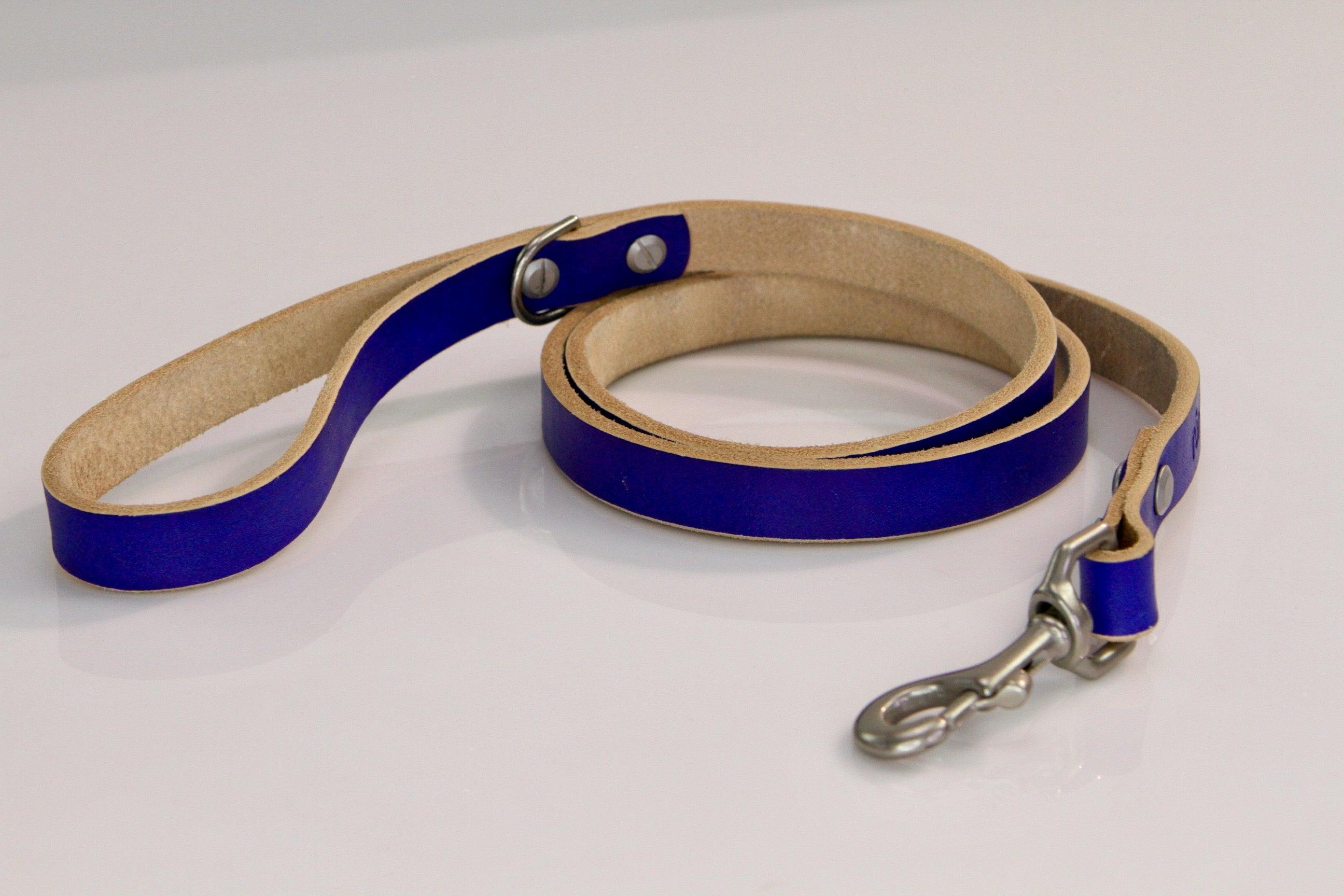 romng handmade Veg- leather dog leash