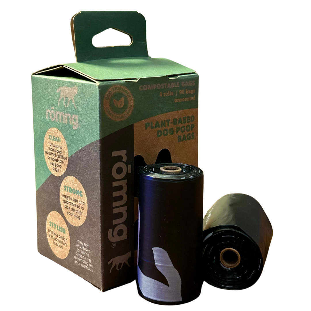 romng compostable plant-based dog poop bags