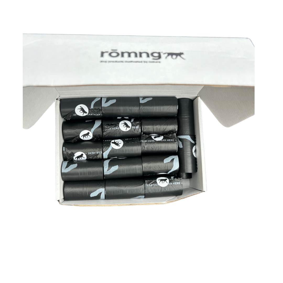 romng compostable plant-based dog poop bags