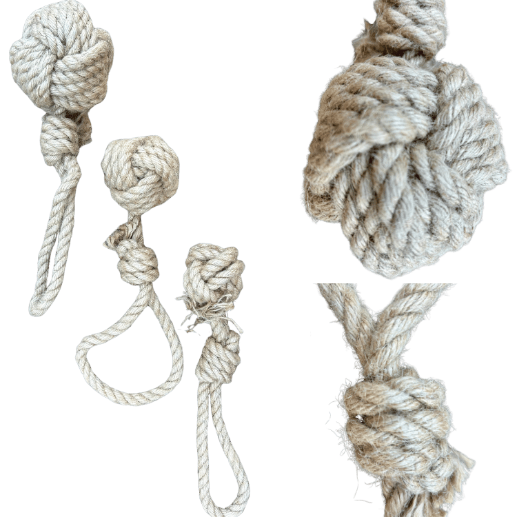 romng hemp rope dog tug toy