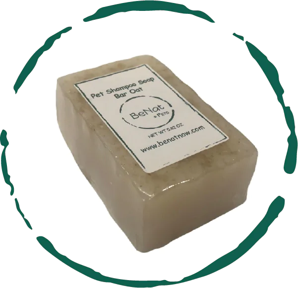 BeNat  All-Natural Pet Shampoo Bar. Oat. 5.8 oz. Eco Friendly